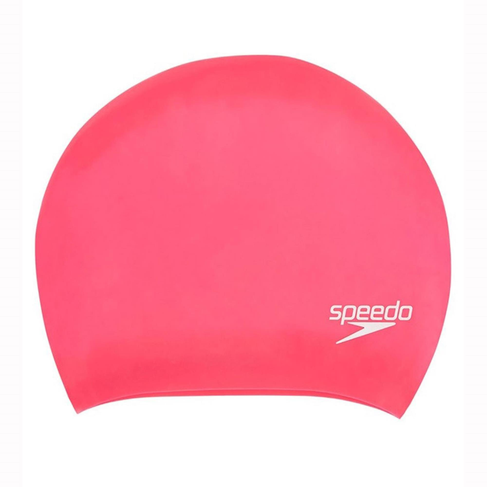 SPEEDO SILICONE LONG HAIR CAP PINK - Imagen 1