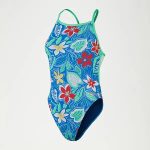 SPEEDO WOMENS ALLOVER DIGITAL VBACK - RETRO FLO
