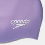 SPEEDO PLAIN MOULDED SILICONE CAP PURPLE - Imagen 3