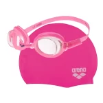 ARENA KIDS SET GOGGLE - CAP FIUCHSIA CLEAR