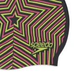SPEEDO GORRA JUNIOR REVERSIBLE SLOGAN CAP STARBURST TRUE COBALT FLAPE - Imagen 3